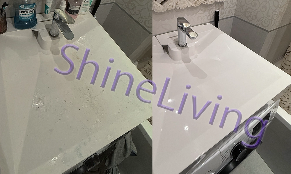 Sparkling bathroom cleaned by Shine Living