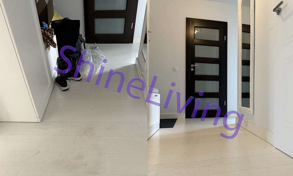 Bright hallway after Shine Living service